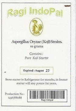 Pure Koji Starter (Aspergillus Oryzae) spores 10 Gram