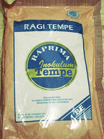 Tempeh Starter Raprima. (Rhizopus Oligosporus ) 3 bags 1.5 Kg. - Click Image to Close